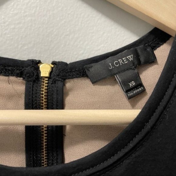 J. Crew Black Ruffle Sleeveless Tank Blouse Double Layer Flowy Chic - Picture 4 of 9